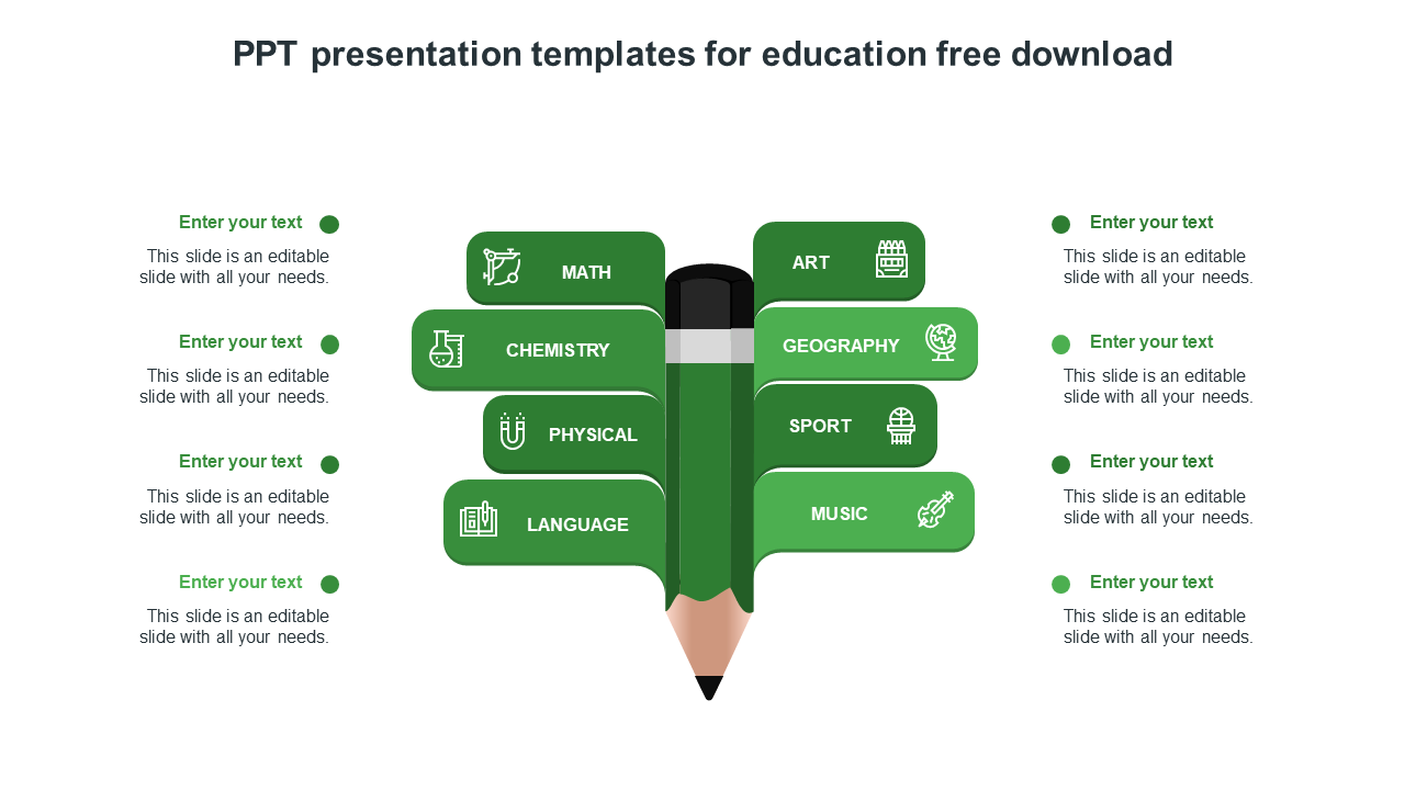 Free - Creative PPT Presentation Templates For Education Free